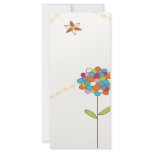 colourful summer flowers rack cards
