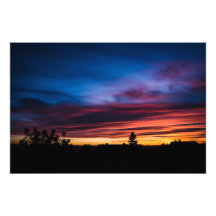 Colourful sunset art photo
