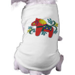 Colourful Swedish Dala Horse pet clothing