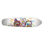 Colourful Swirl Skateboard Oldschool