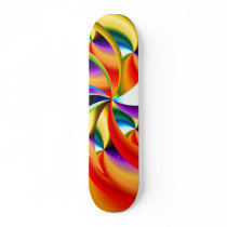 Colourful Swirls Skateboard