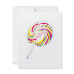 colourful swirly lollipop invitations