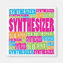 Colourful Synthesizer Magnet