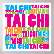Colourful Tai Chi Print