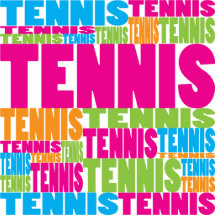 Colourful Tennis Photo Sculptures