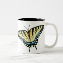 Colourful Tiger Swallowtail Butterfly Mug