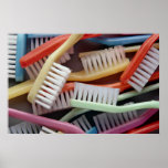 Colourful toothbrushes print