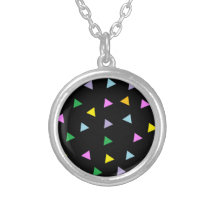 Colourful Triangles Custom Necklace
