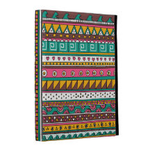 Colourful Tribal pattern iPad Folio Cases