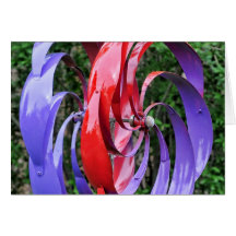 Colourful Turbine Blades Card