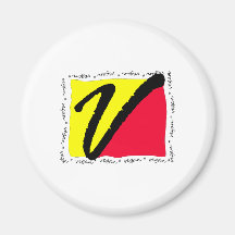 Colourful Vegan Refrigerator Magnets