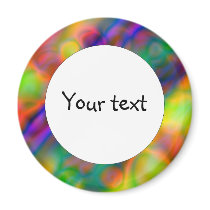 Colourful vibrant shapes (1) magnet