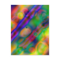 Colourful vibrant shapes (1) postcards