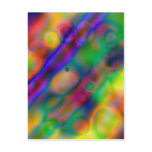 Colourful vibrant shapes (1) postcards
