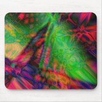 Colourful vibrant shapes (2) mouse pad