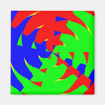Colourful vibrations fridge magnet
