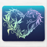 Colourful Vine Heart mousepads