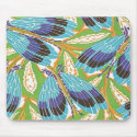 Colourful Vintage Art Deco Nature Mousepad