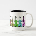 Colourful Violin Coffee Mug