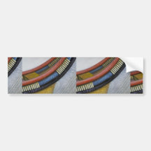 Colourful Voyageur Canoe Bumper Sticker