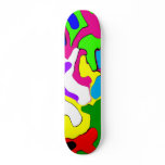 Colourful Warped Skateboard