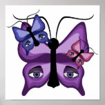 Colourful Watcher Butterflies posters