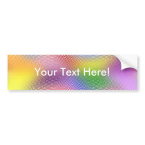 Colourful Waves: Bumper Stickers