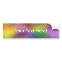 Colourful Waves: Bumper Stickers