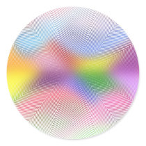 Colourful Waves: Round Sticker
