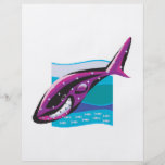 colourful whale design full colour flyer