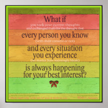 Colourful "What if...Best Interest" Poster