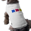 Colourful Whippet Silhouettes pet clothing