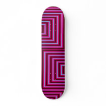 Colourful Windowpane acid Skate Board