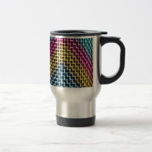 Colourful Wire Grid Cage Coffee Mugs
