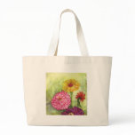 Colourful Zinnia Painting bags
