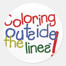 Colouring Outside the Lines Stickers