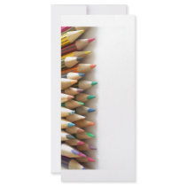Colouring Pencils Custom Rack Cards