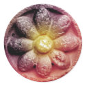 colourized flower stickers