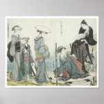 Colours and Scents of Flowers, Utamaro, 1784 posters