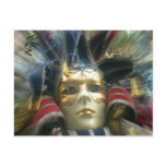 Colours Masquerade Mask postcards