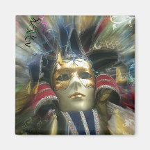 Colours Masquerade Refrigerator Magnet
