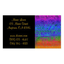 Colours of Music Business Card