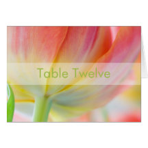 Colours of Spring • Table Card