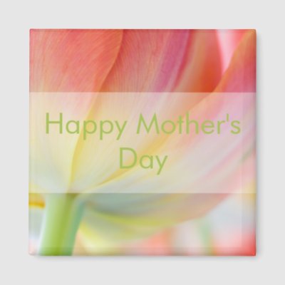 Happy   Spring on Colours Of Spring Tulip     Happy Mother S Day Magne   Zazzle Co Uk