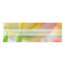 Colours of Spring Tulip • Wedding Website Card Business Cards