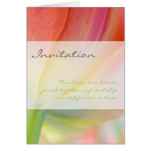 Colours of Spring • Wedding Invitation Card
