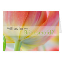 Colours of Spring • Will You Be My Bridesmaid Card