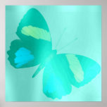 Colours of the Sea Butterfly Poster