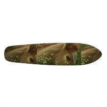 Colt Resting in Flowers Skateboard