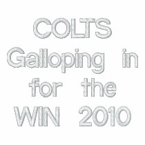 COLTSGalloping in for the WIN 2010 Embroidered Polo Shirt